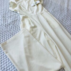 Calvin Klein Cream Jumpsuit size 4